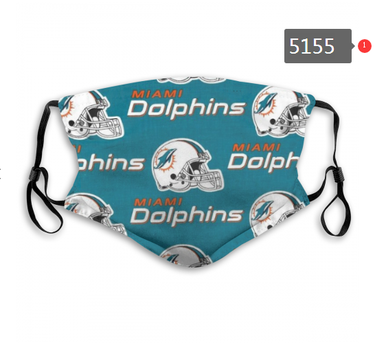 2020 NFL Miami Dolphins #3 Dust mask with filter